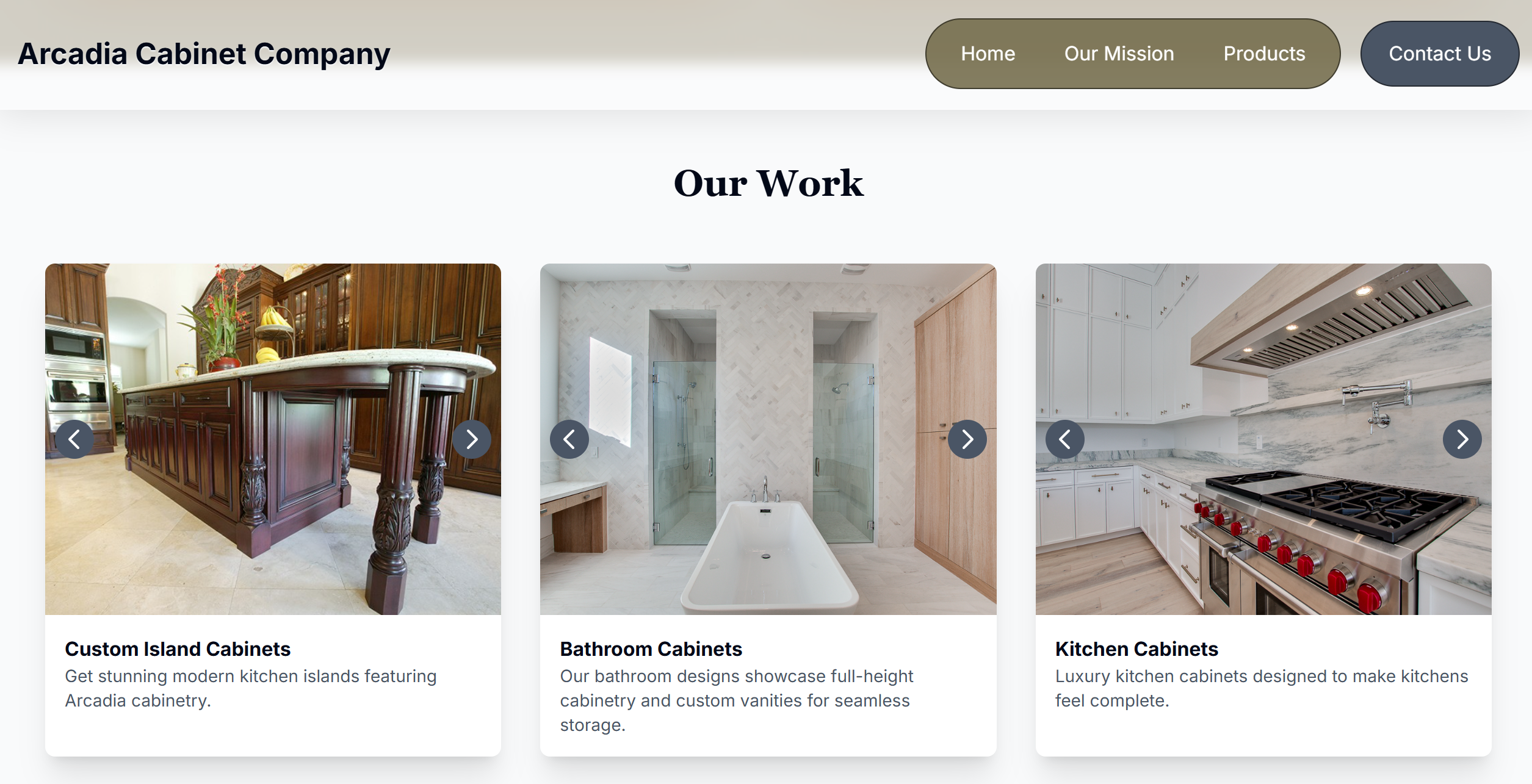 Cabinet Company Showcase